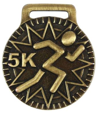 medalla para carrera de 5k para premiación