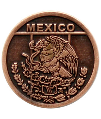 moneda cobre antiguo personalizada elaborada en metal