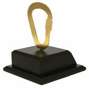 reconocimiento de laton personalizado vista posterior