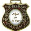 Medalla de Fidelidad con logo de tu escuela pintada a mano