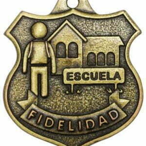 Medalla de Fidelidad para escuelas con logo al reverso