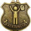 Medalla de Excelencia para alumnos con logo a color al reverso