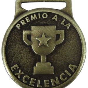 Medalla de Premio a la Excelencia con imagen personalizada al reverso