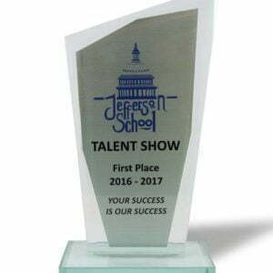 reconocimiento de cristal alto esquinado sublimado