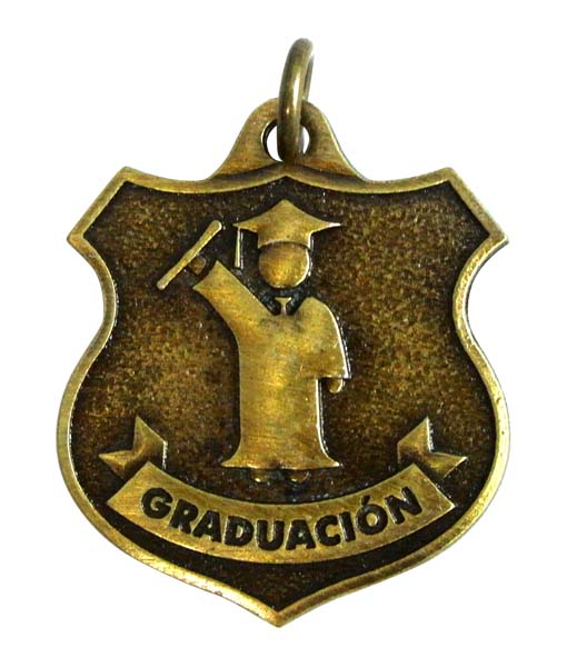Medalla de Graduación miniatura para niños maternal o preescolar 2.5cm