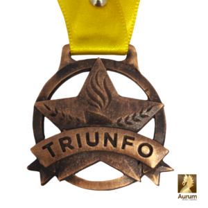 Medalla de Triunfo en cobre antiguo para premiaciones