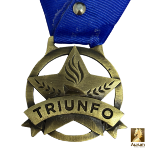 Medalla de Triunfo en oro antiguo para premiaciones